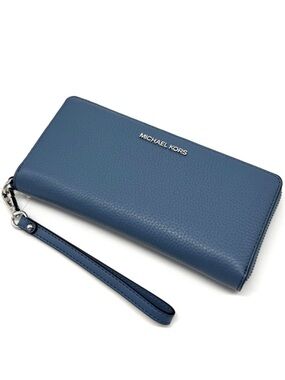 Michael Kors Large Continental Wallet Denim Blue